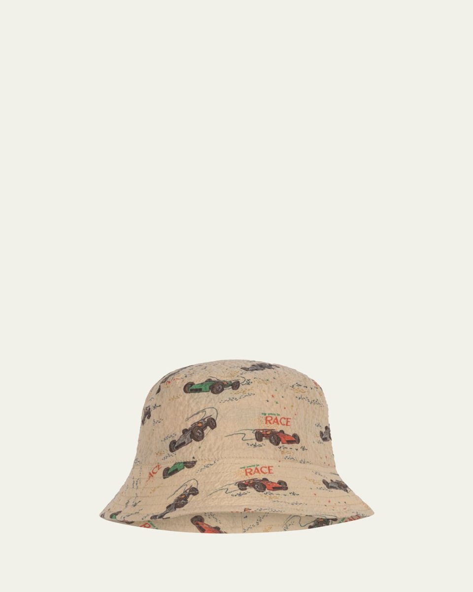Boy's Elliot Race Car Bucket Hat, Size